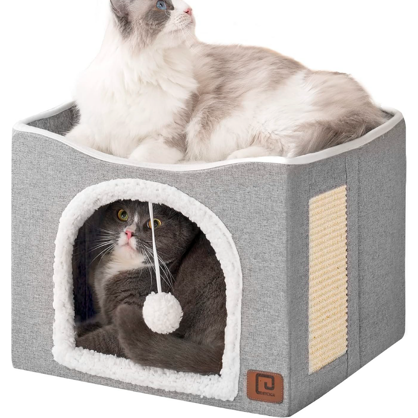 Casa Premium con Rascador para Gatos + Envío Gratis
