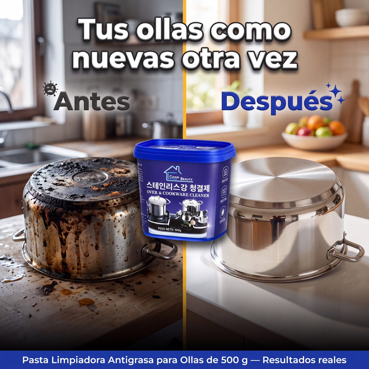 Tus ollas como nuevas otra vez