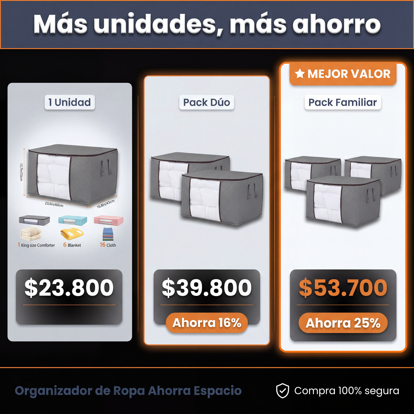 Organizador de Ropa - oferta
