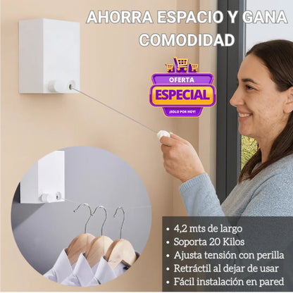 Colgador Portátil - Cuelga y seca tu ropa sin ocupar espacio extra