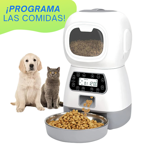 Alimentador Automático Perros y Gatos - 3.5 Kgs