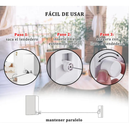 Colgador Portátil - Cuelga y seca tu ropa sin ocupar espacio extra