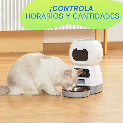 Alimentador Automático Perros y Gatos - 3.5 Kgs