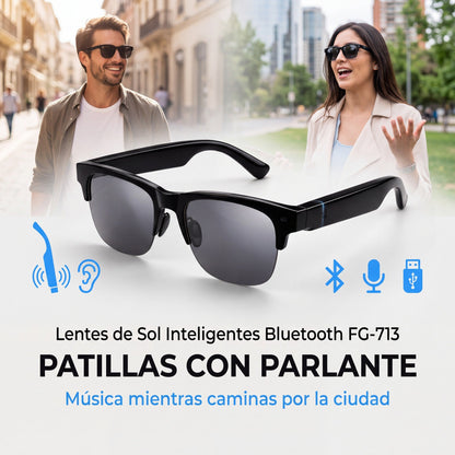 Lentes de Sol Inteligentes Bluetooth FG-713 con parlantes en las patillas