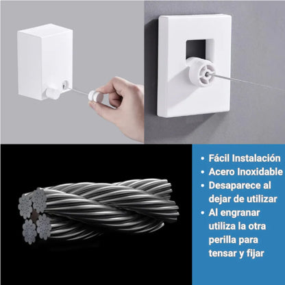 Colgador Portátil - Cuelga y seca tu ropa sin ocupar espacio extra