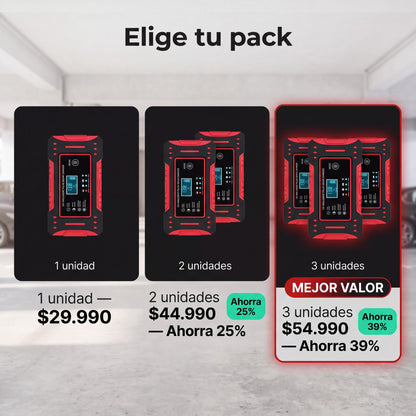 Packs disponibles del cargador reparador de baterías