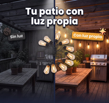 Tu patio con luz propia