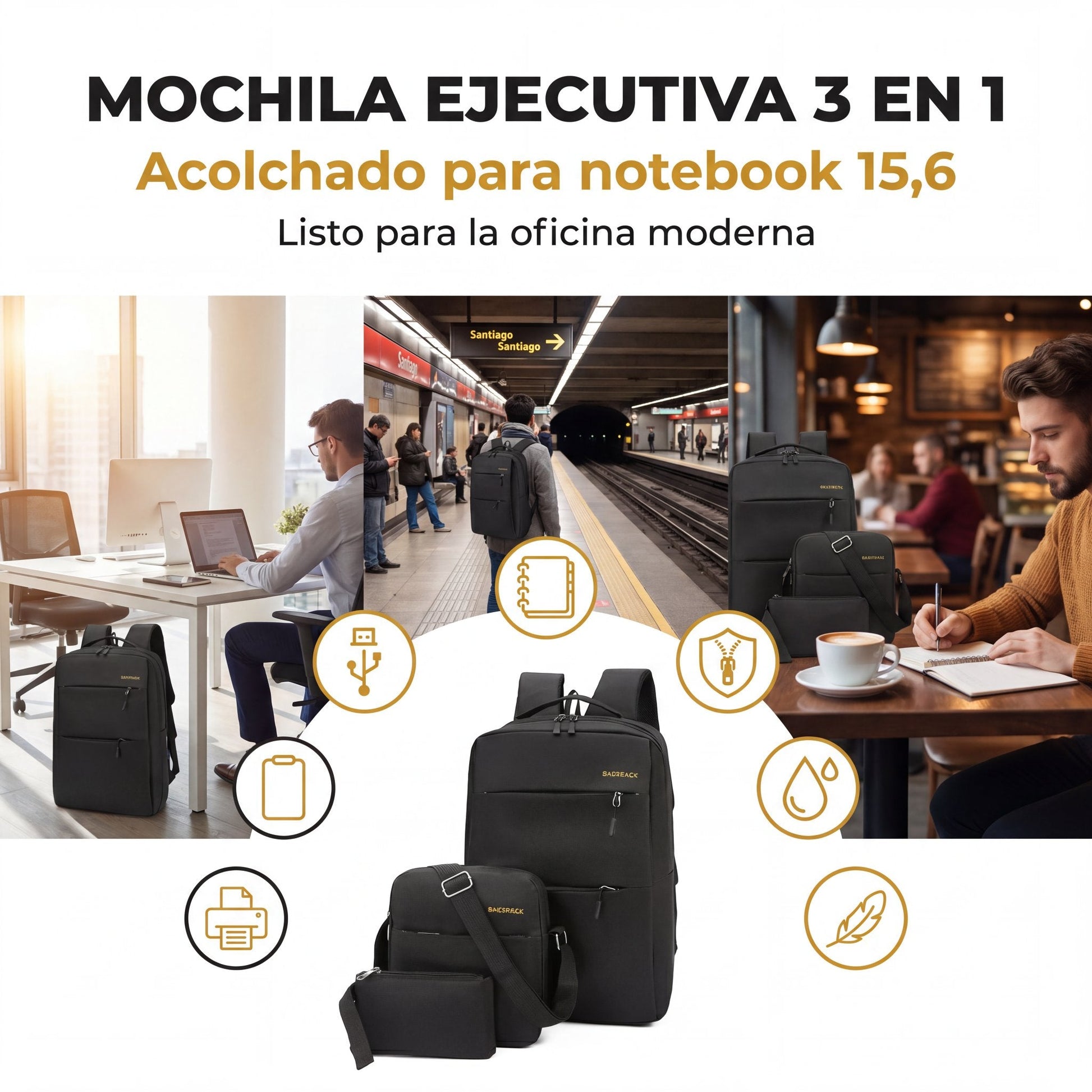 Mochila Ejecutiva 3 en 1 - principal