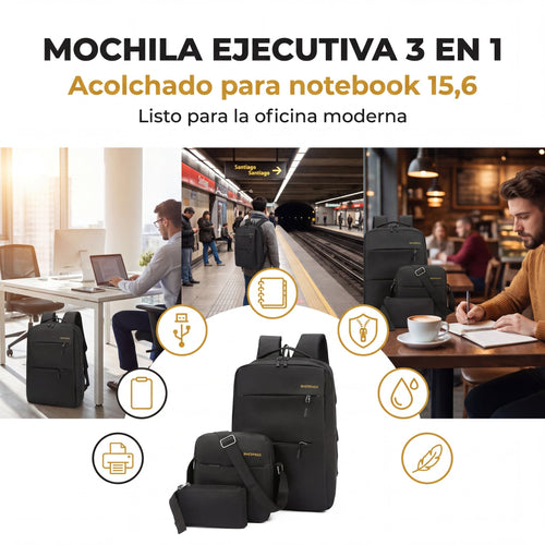 Mochila Ejecutiva 3 en 1 - principal
