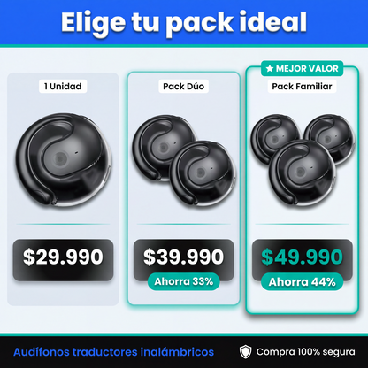 Audífonos Traductores - packs