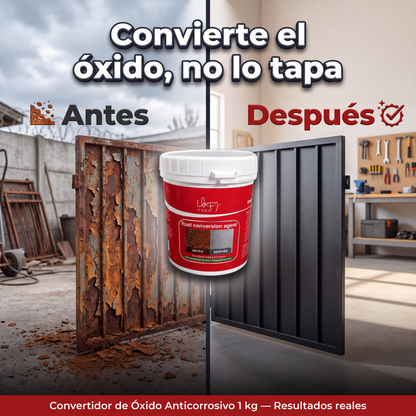 Óxido convertido en capa negra estable