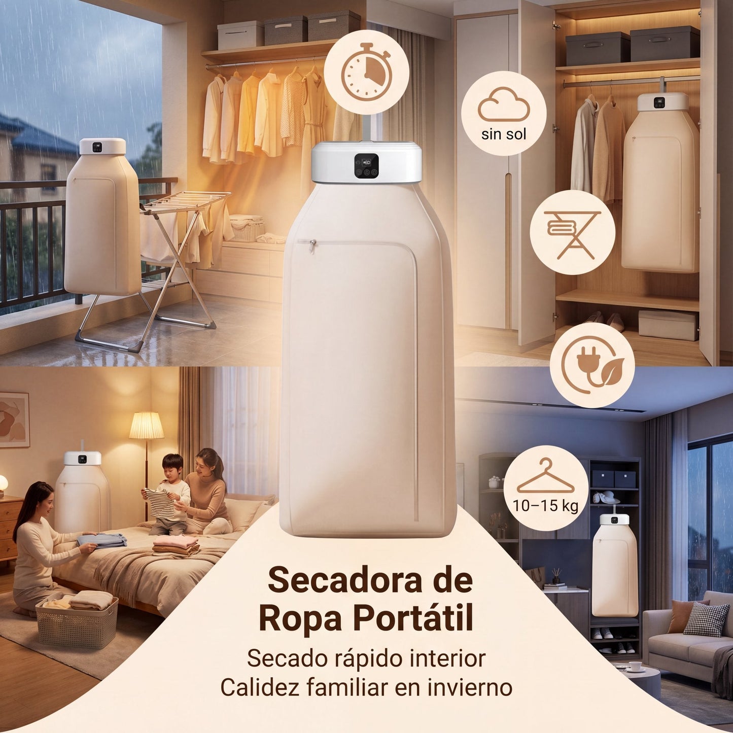 Secadora de Ropa Portátil
