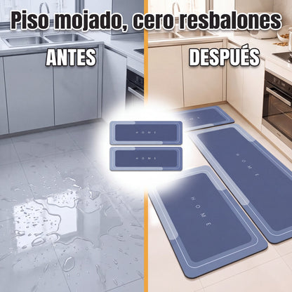Piso mojado, cero resbalones