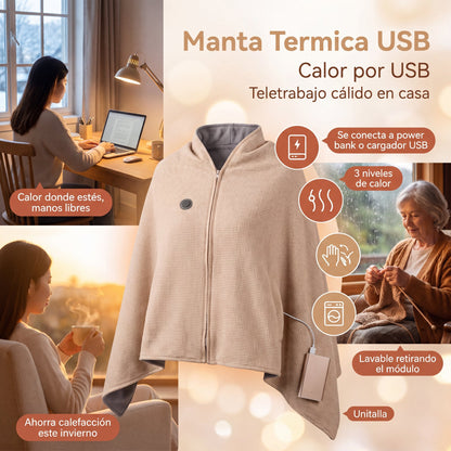 Manta Termica USB Poncho - principal