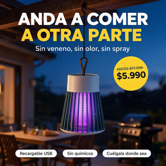 Lámpara Mata Mosquitos Recargable Colgante