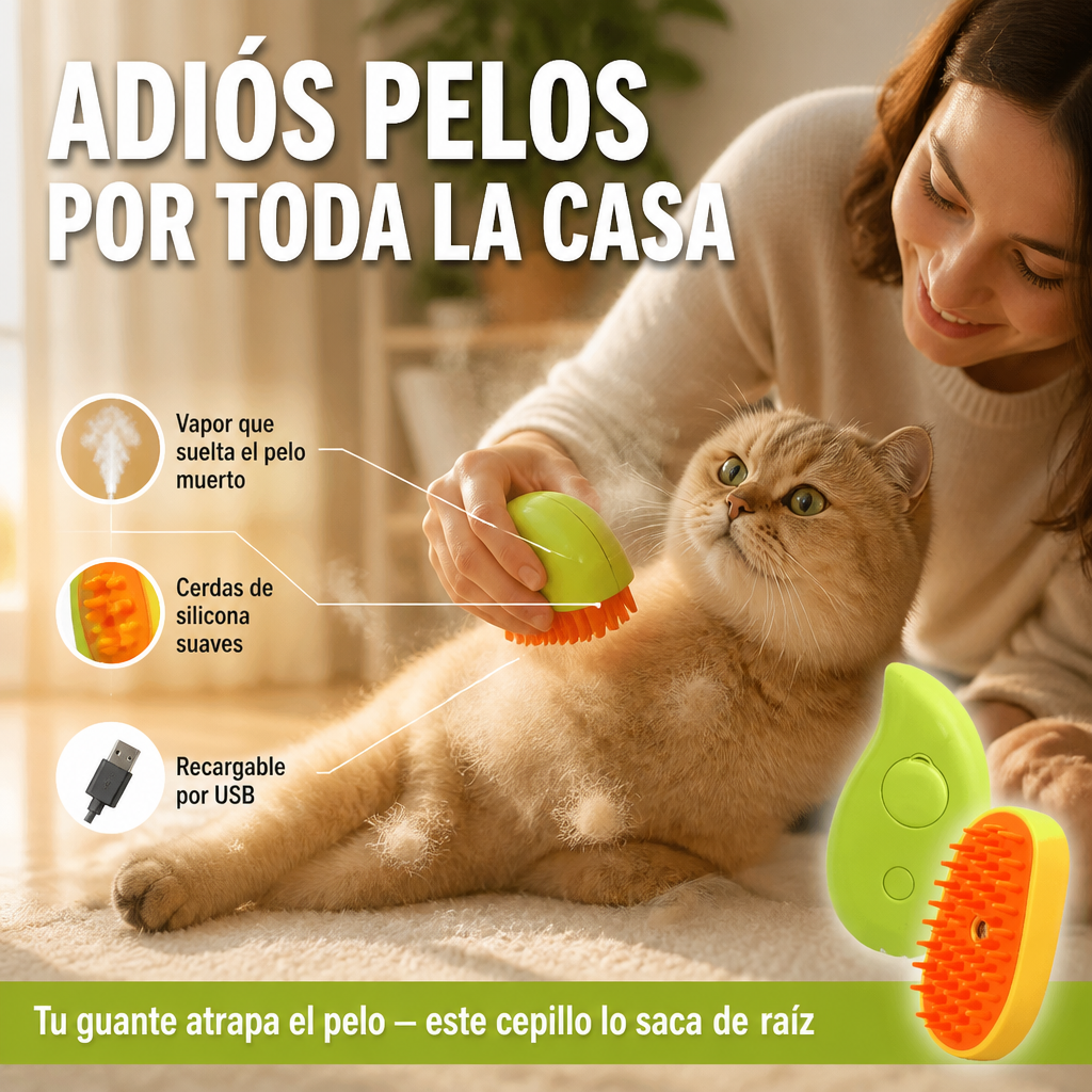 Cepillo Vapor Para Mascota - oferta v2