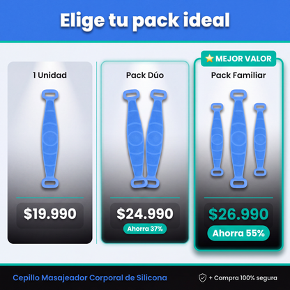 Packs y precios: 1, 2 o 3 unidades