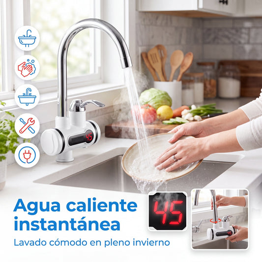 Grifo Calentador de Agua Eléctrico - agua caliente instantánea