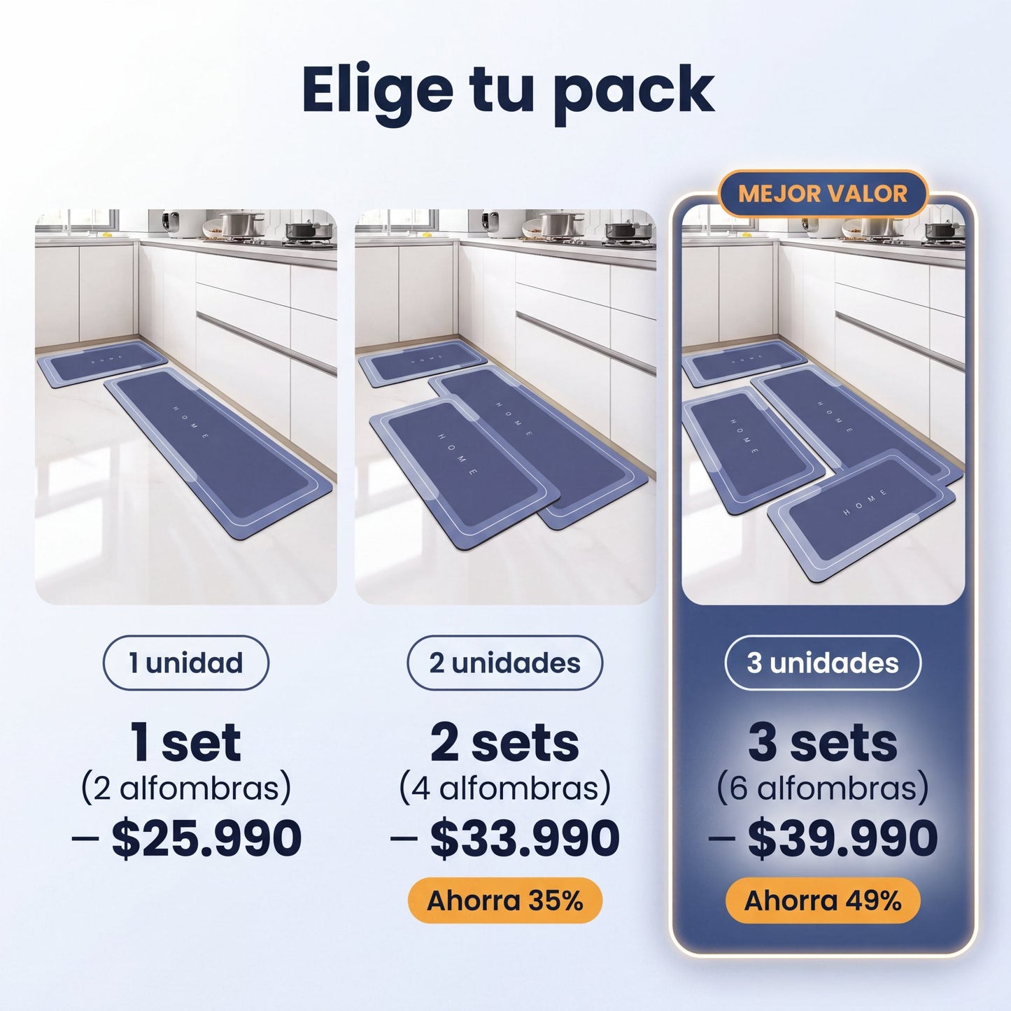 Elige tu pack - 1, 2 o 3 sets