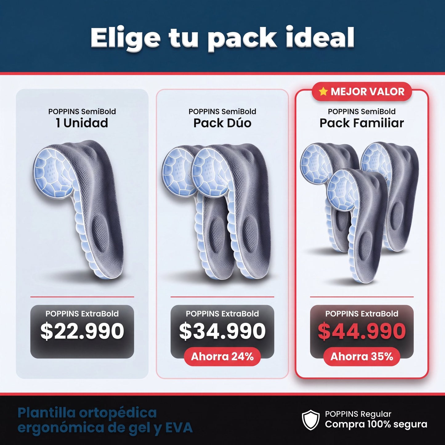 Oferta packs plantilla