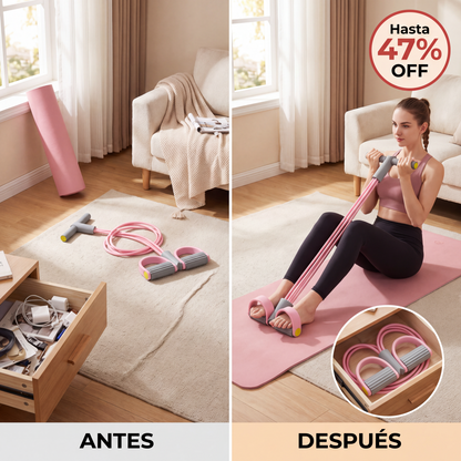 Antes y después de entrenar en casa