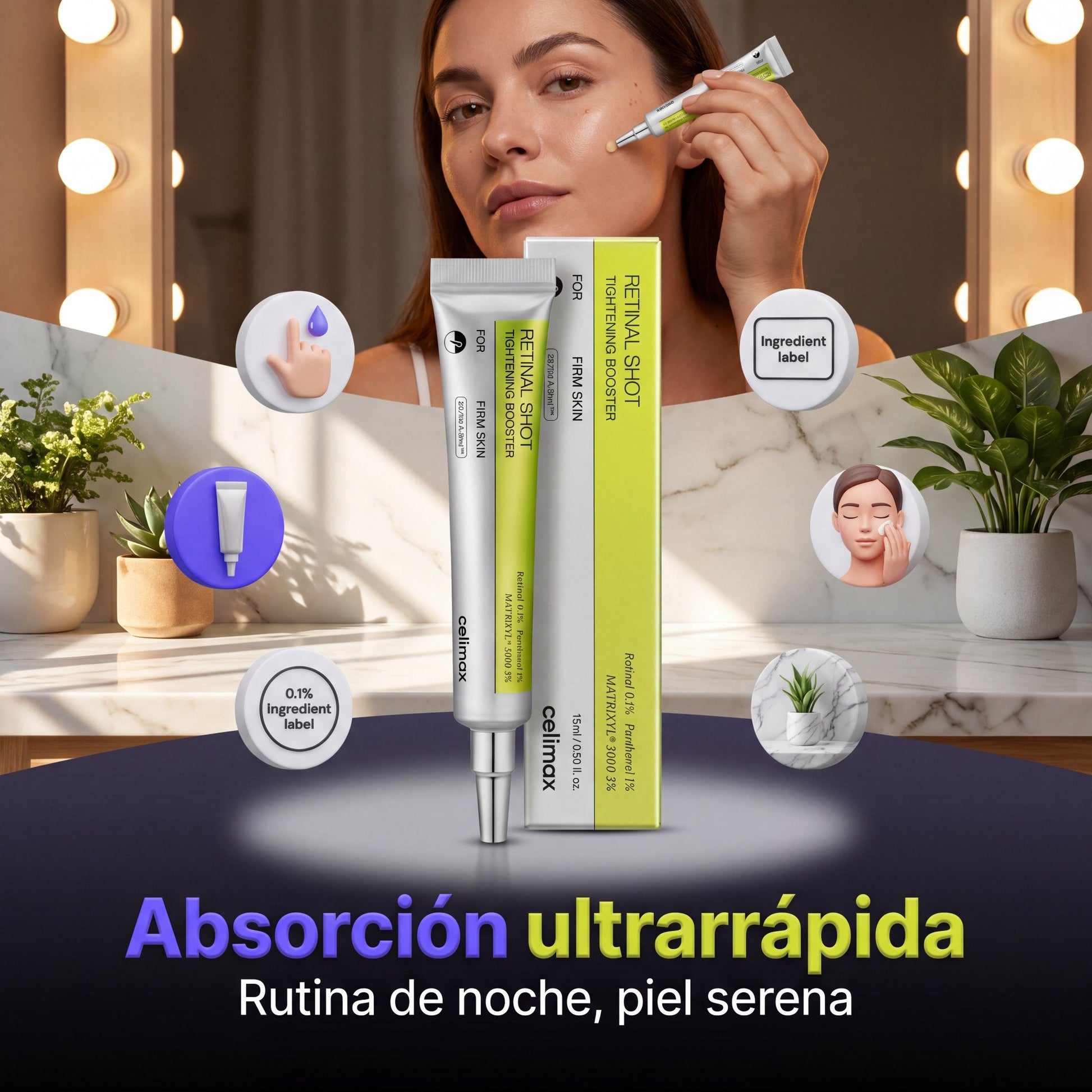 Celimax Retinal Shot sérum reafirmante - hero