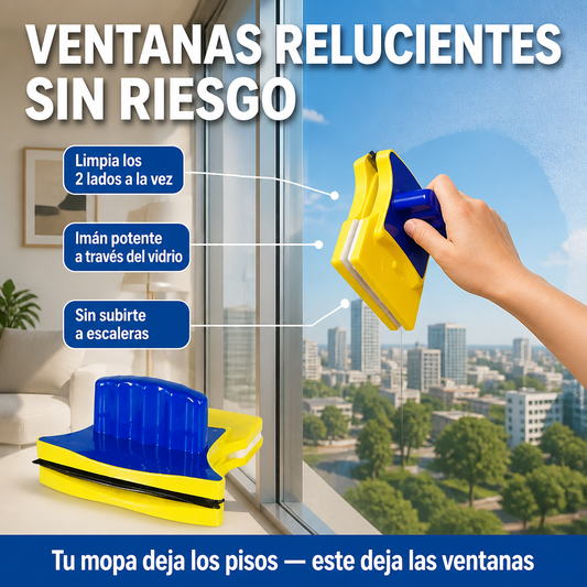 Limpiador de Vidrio Magnetico Doble Cara - oferta