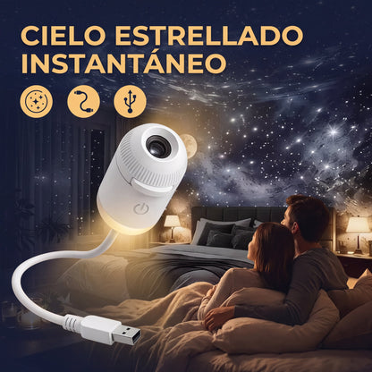 Mini Proyector de Estrellas USB 2en1