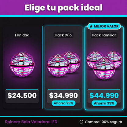 Packs y precios de la Bola Voladora LED