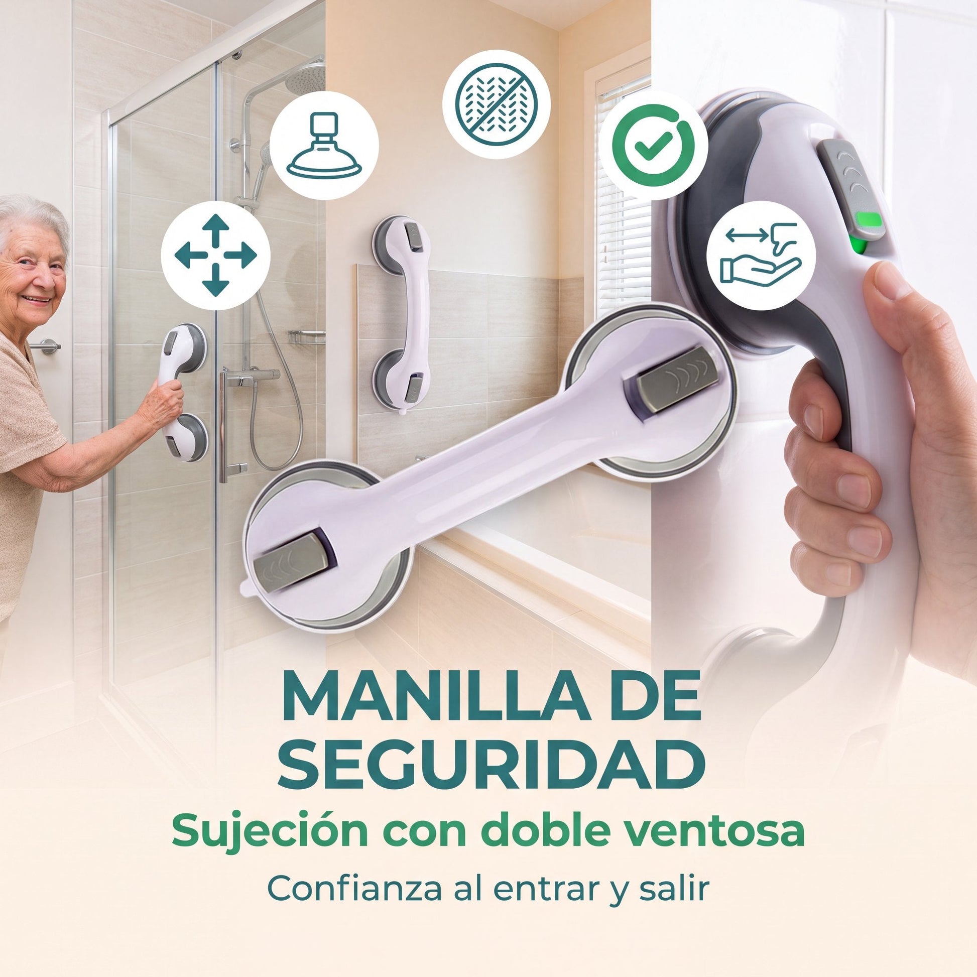 Manilla de Seguridad con Ventosa