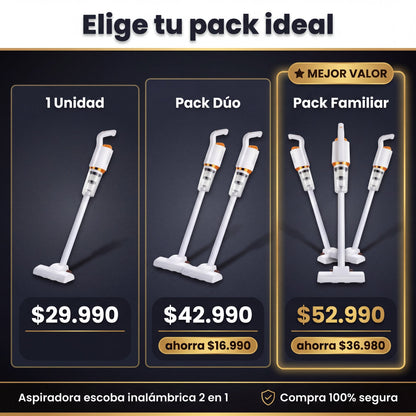 Aspiradora - oferta packs