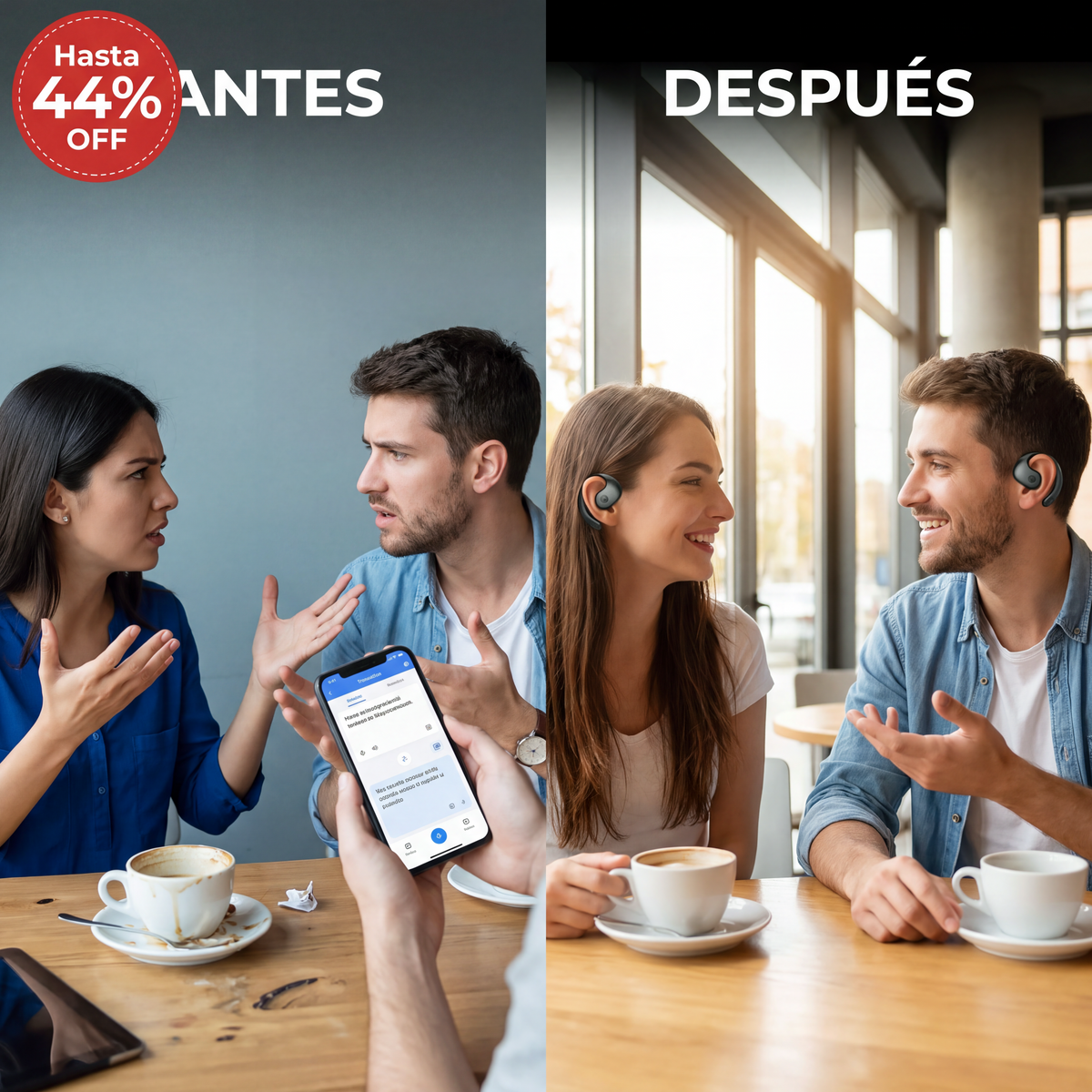 Audífonos Traductores - antes y después
