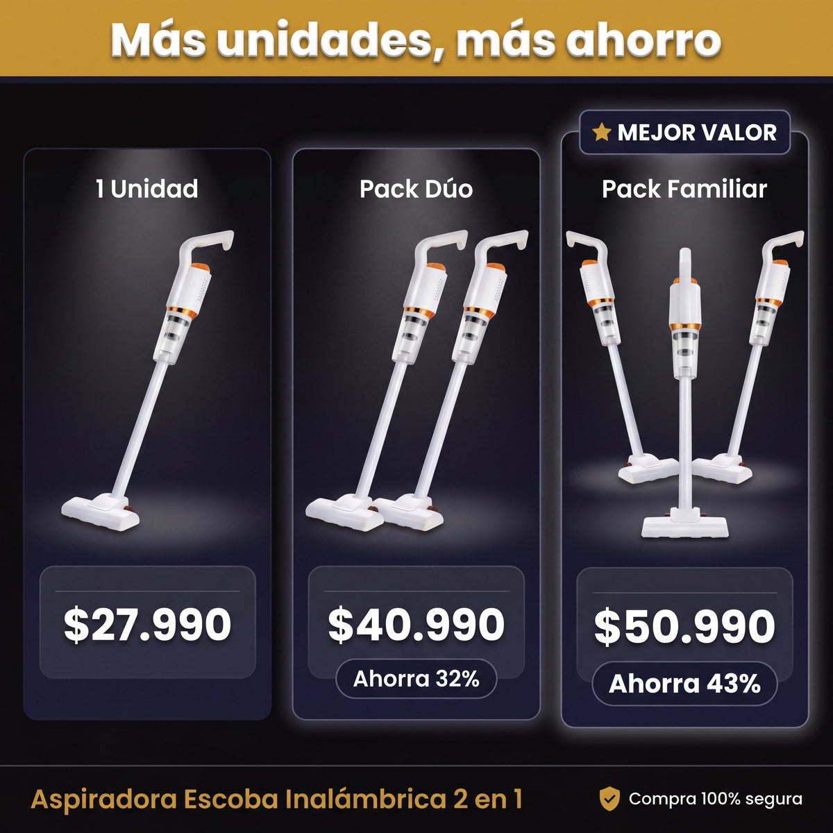 Aspiradora - oferta packs