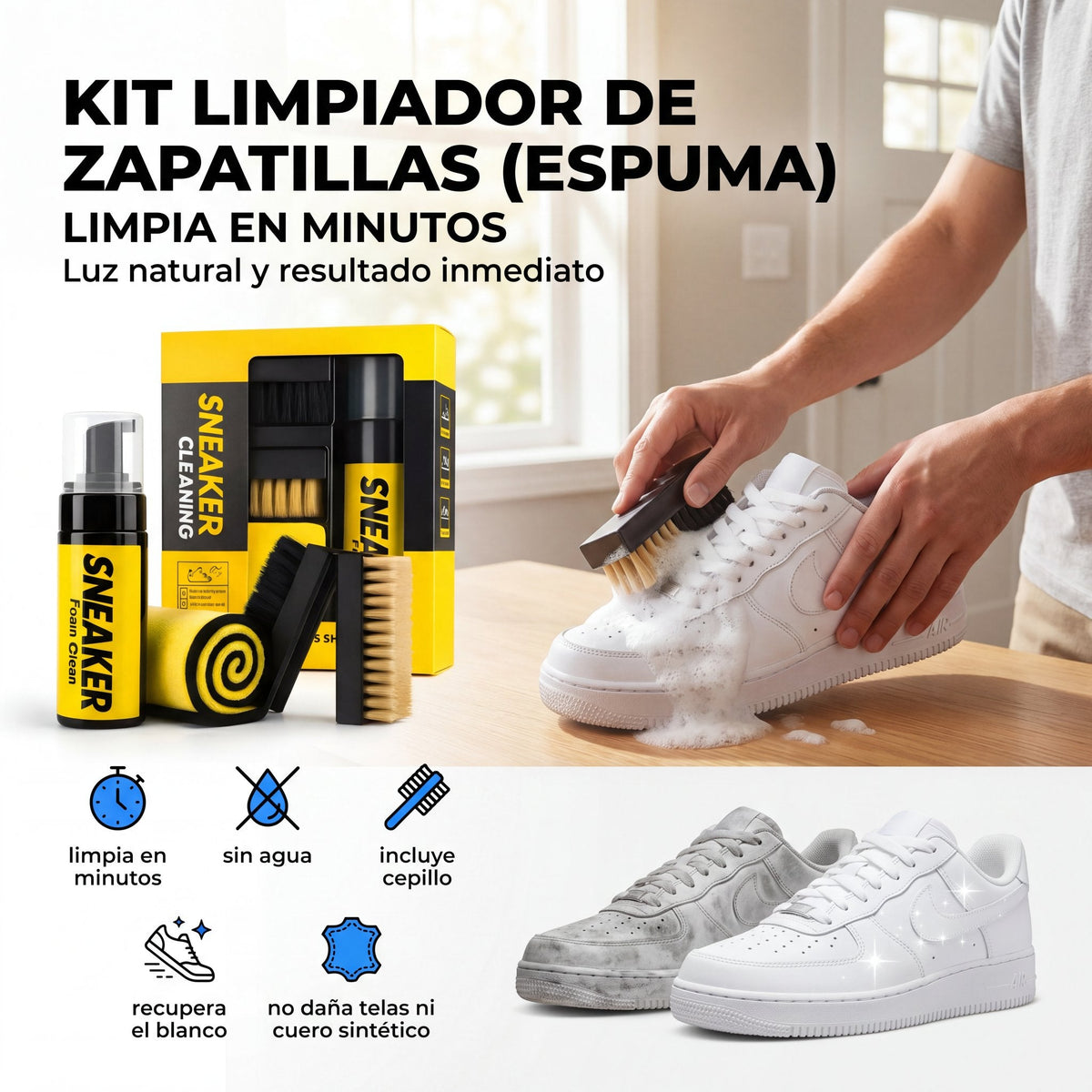 Kit Limpiador de Zapatillas (Espuma) - hero