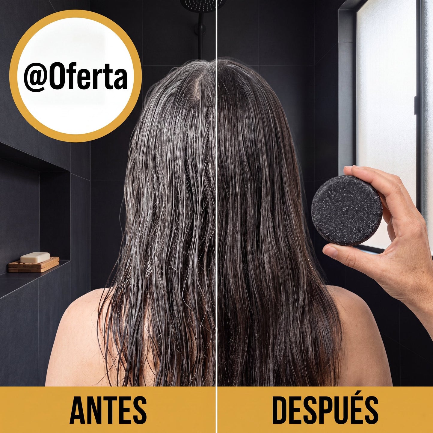 Barra de Shampoo Cubre Canas rinde meses
