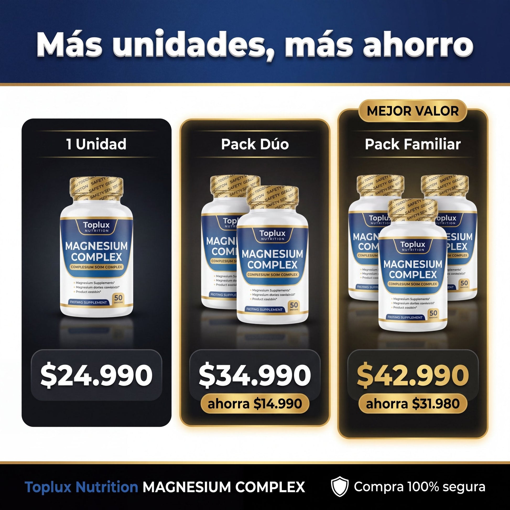 Magnesio Complex - oferta packs
