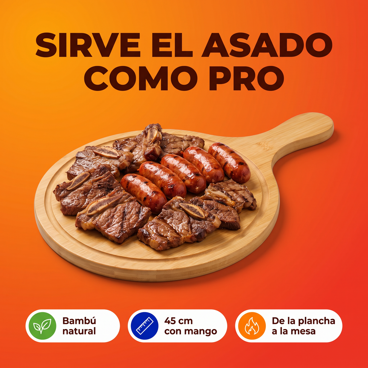 Tabla de Bambu para Servir - estudio