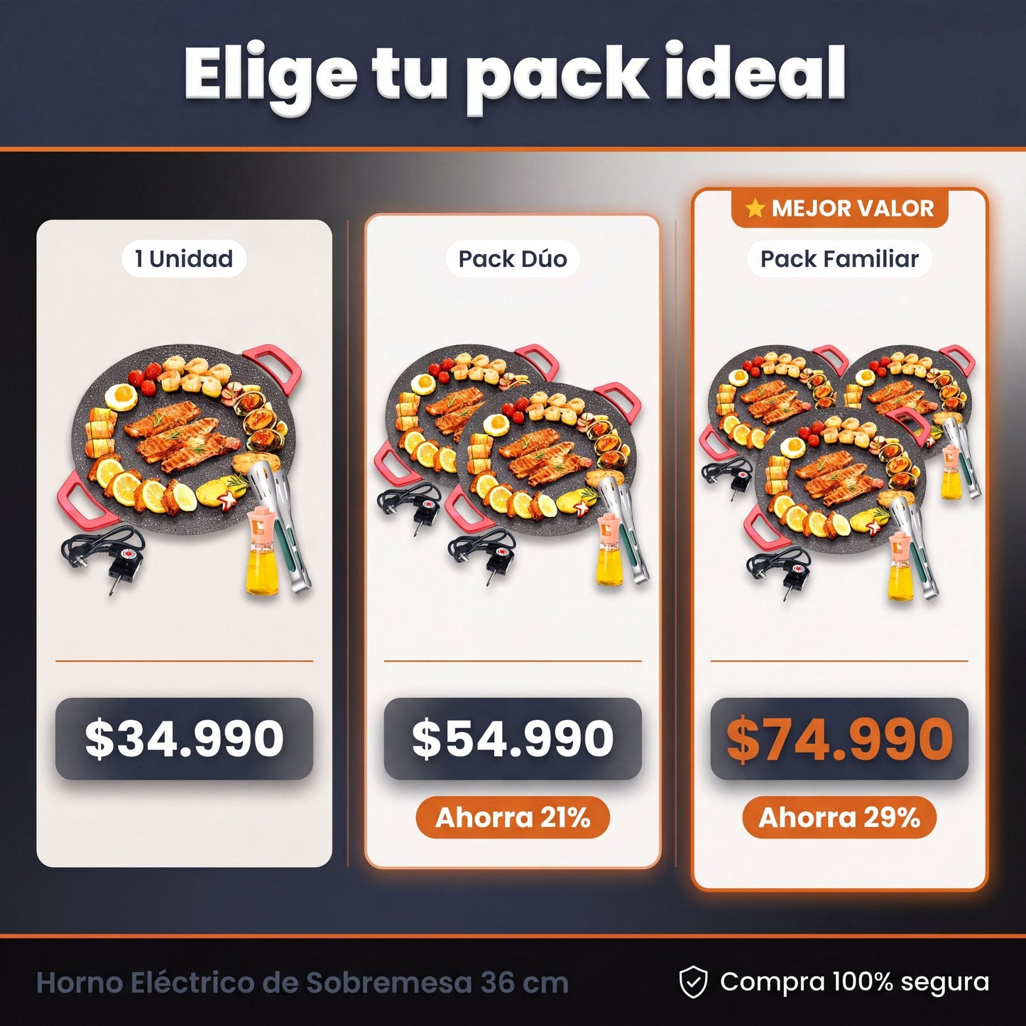 Horno Eléctrico 36cm - oferta