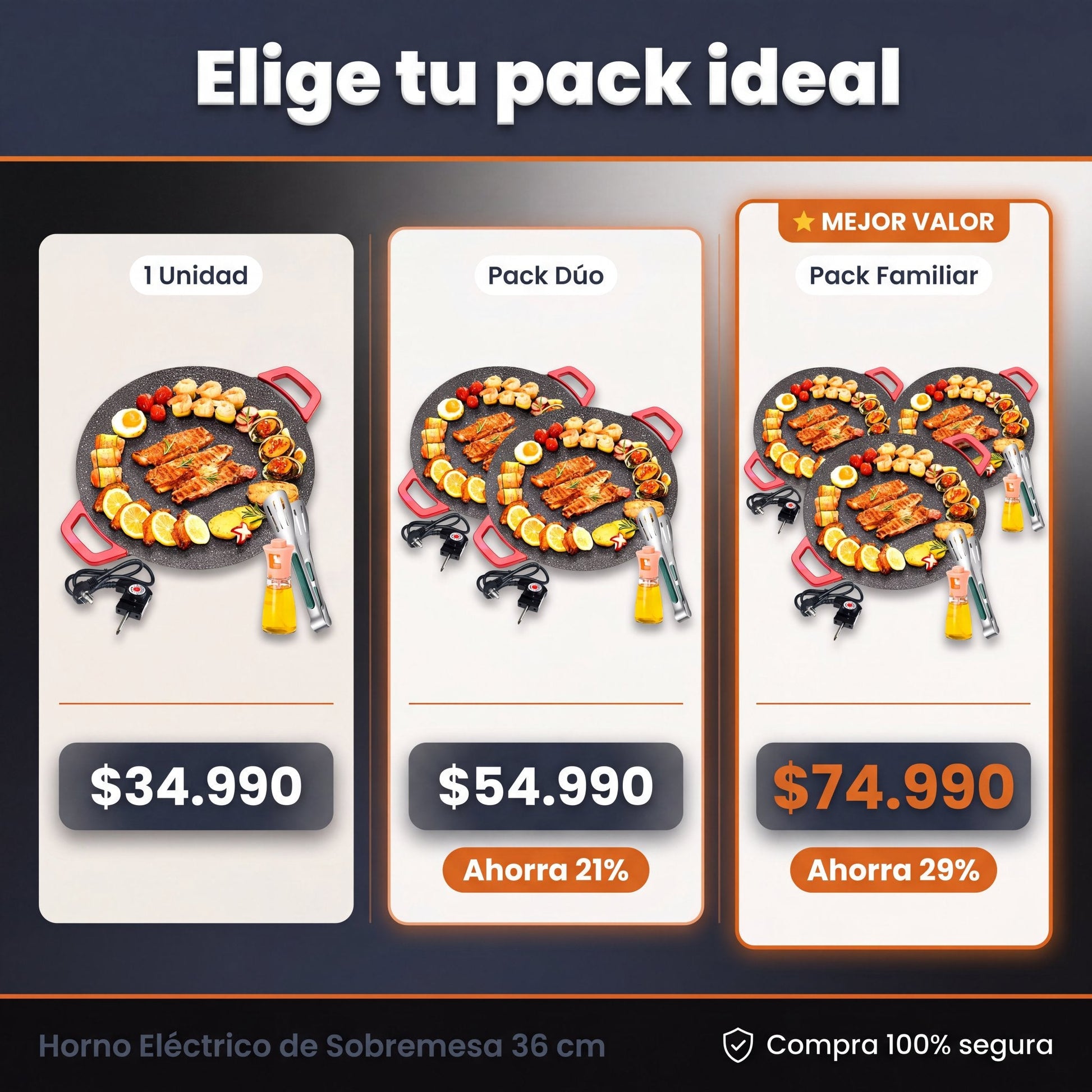 Horno Eléctrico 36cm - oferta