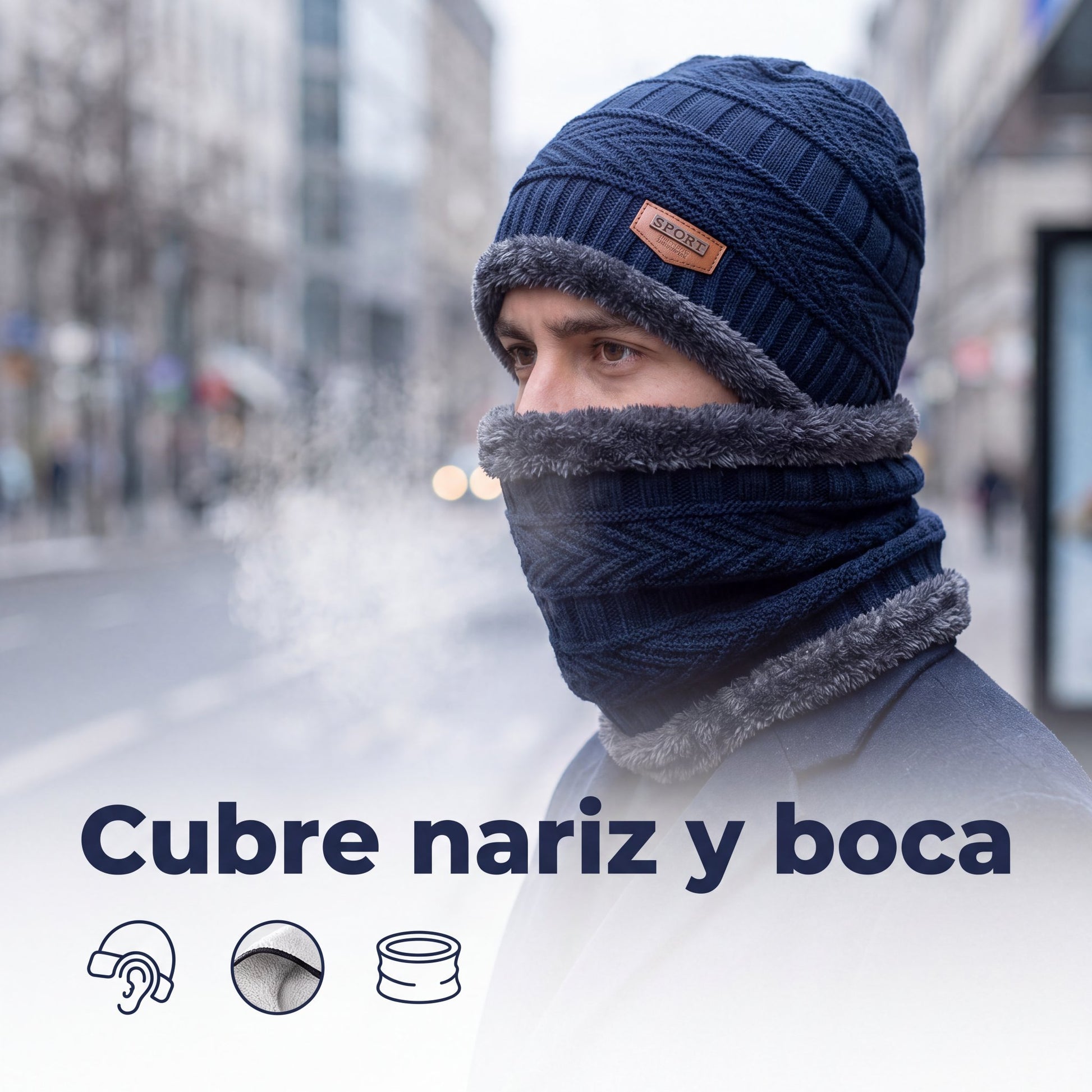 Set Gorro con Bufanda Térmico