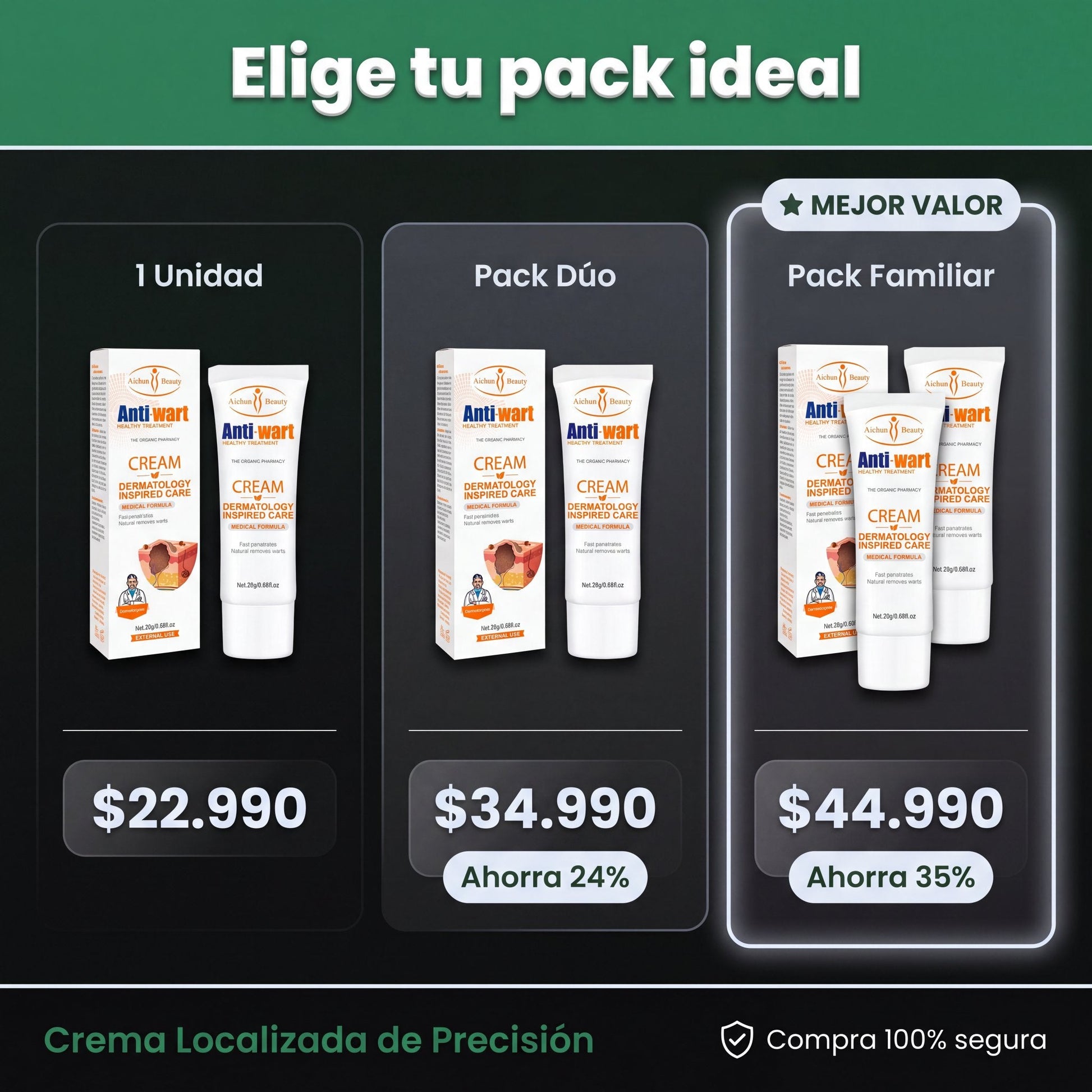 Oferta packs crema