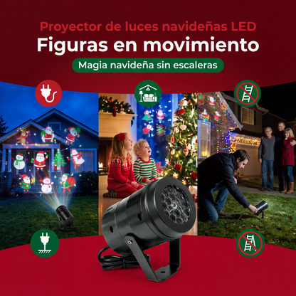 Proyector de luces navideñas LED