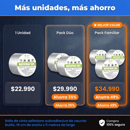 Cinta Tapa Goteras - oferta packs